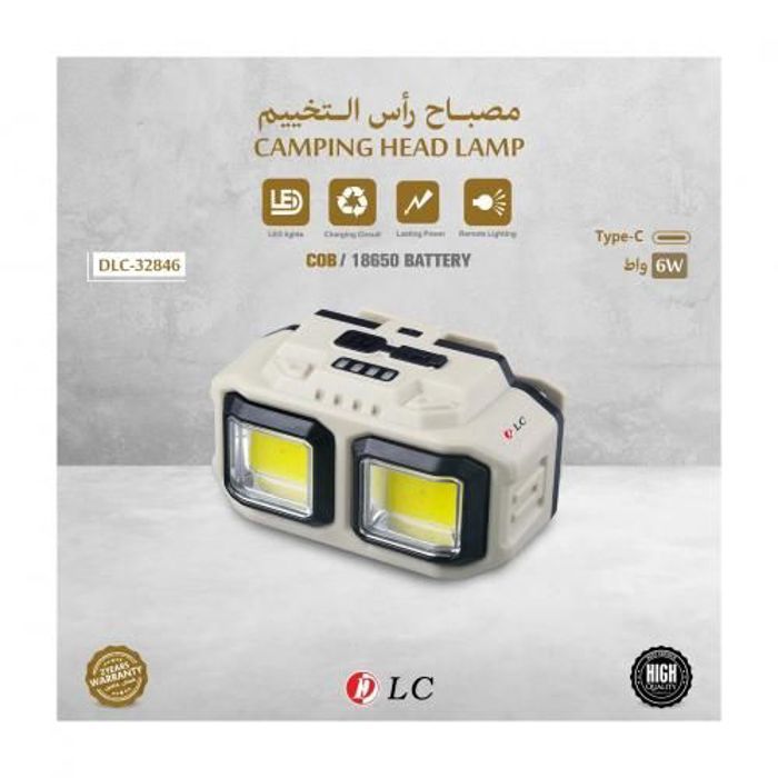 Lampe frontale - Non spécifié - Rechargeable USB - Étanche - LED - Camping, pêche