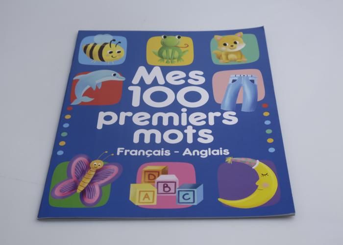 Livre éducatif - Mes 100 premiers mots - Bilingue - Français - Anglais - Pour enfants