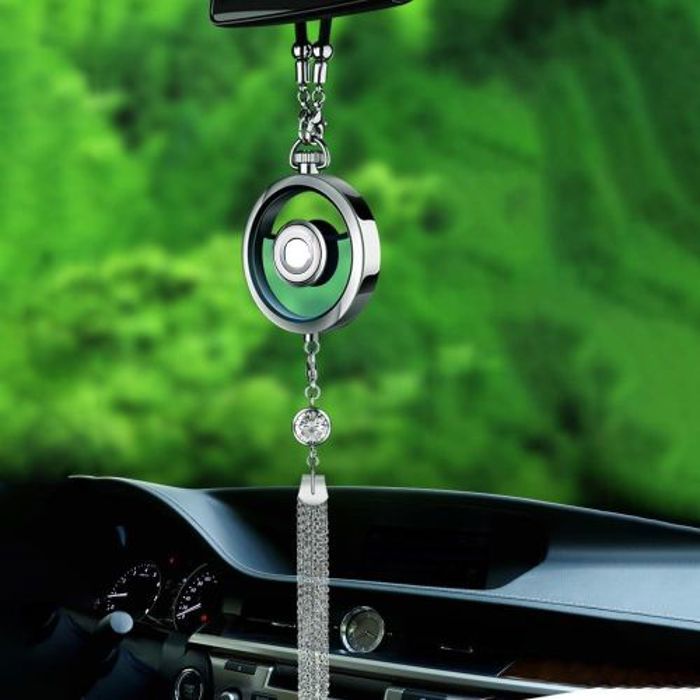 Désodorisant de parfum de voiture, diffuseur de parfum de voiture pour pendentif suspendu de rétroviseur avec boîte-cadeau