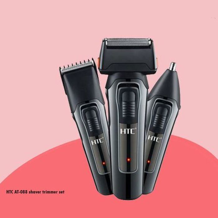Htc AT-1088 Tondeuse Rasoir multifonctionnel 3 en 1, Ensemble de coupe-nez