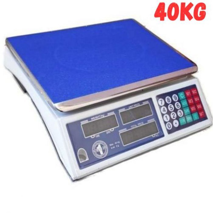 Balance Commerciale électronique Professionnelle 40 kg, Calcul prix, Écran LCD