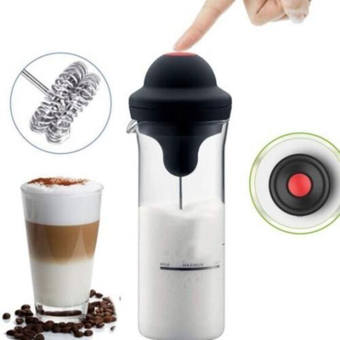 Mousseur à lait électrique, machine à mousser le lait de 450 ml,Cappuccino,haute stabilité