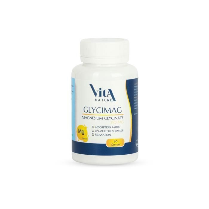 Glycimag Magnésium Glycinate 90 gélules.