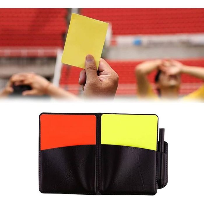 Cartons D'Arbitrage Football Rouge Et Jaune - Accessoires Arbitre De Football