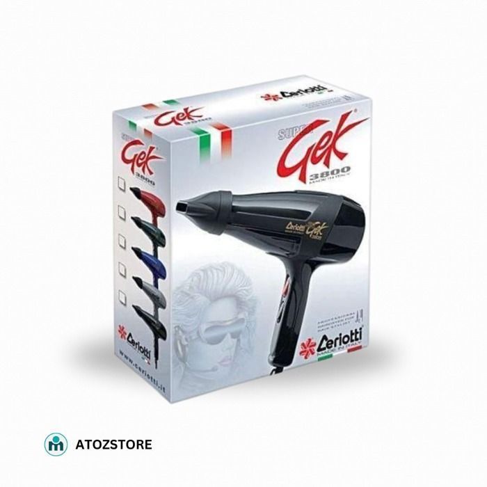 Sèche-Cheveux Professionnel Ceriotti Gek 3000 - Haute Puissance - Coloris Aléatoire