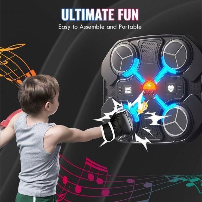 Machine de boxe musicale appareil d'entraînement mural de boxe intelligent Bluetooth