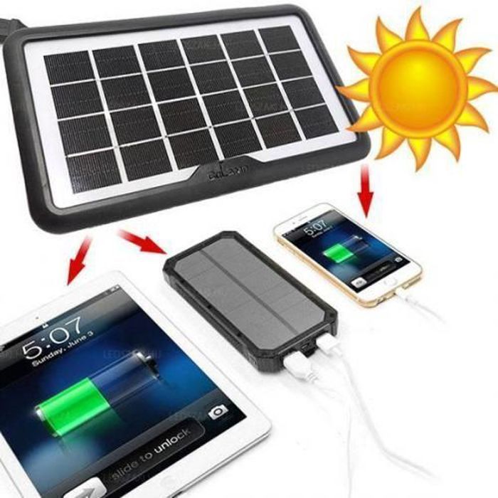 Panneau solaire - Non spécifié - 8W - 5 ports - Charge rapide - Polycristallin