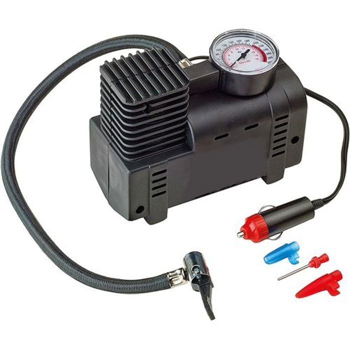 Gonfleur pneu Compresseur Electrique D'air de Gonflage Des Pneus Portable 250PSI 12V Avec Manomètre