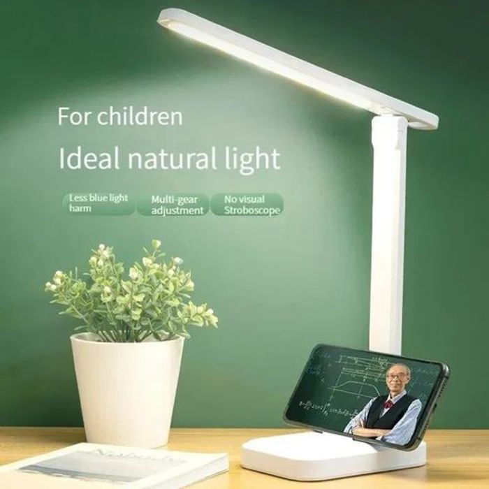 Lampe de bureau LED pliable, luminosité adaptative, Protection des yeux