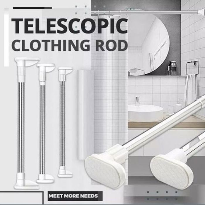 Tringle Barre télescopique extensible pour Rideau de douche, salon