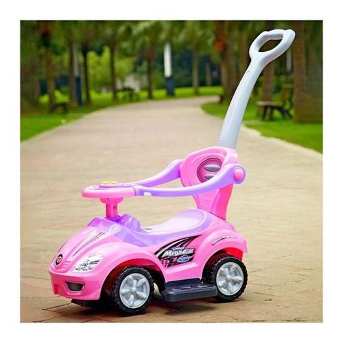 Trotteur, porteur et voiture pour bébé 3 en 1 avec musique et lumière
