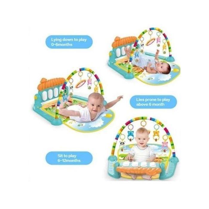 Tapis d'eveil Jeux Bébé Piano Pied Musique 3 en 1