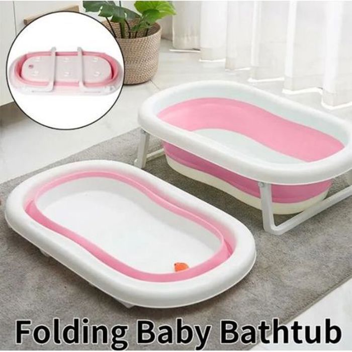 Baignoire Douche Pliable Multifonctionnel pour Bébés - Rose