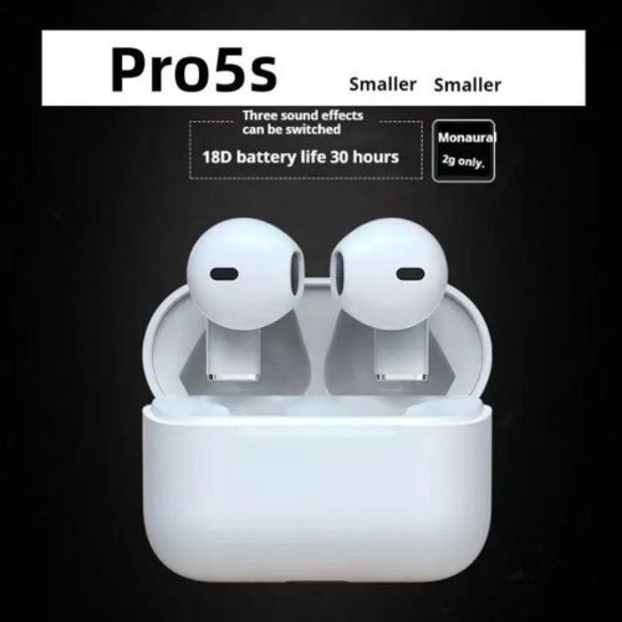 Casque Sans Fil - Mini Pro - 5S TWS - HiFi Stéréo - Imperméable - Charge Rapide