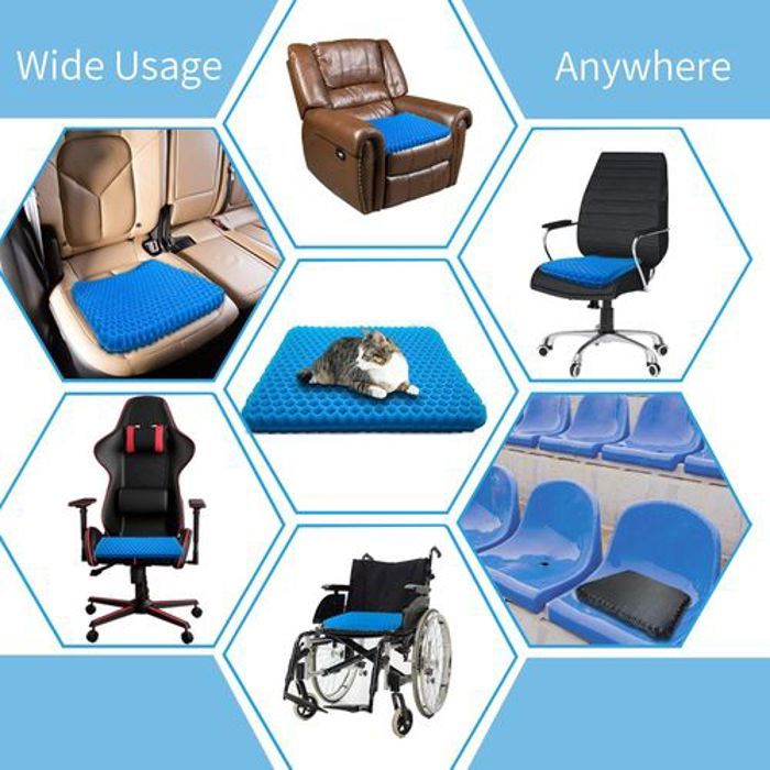 Coussin de siège Orthopédique Medical pour voiture et chaise en Silicone