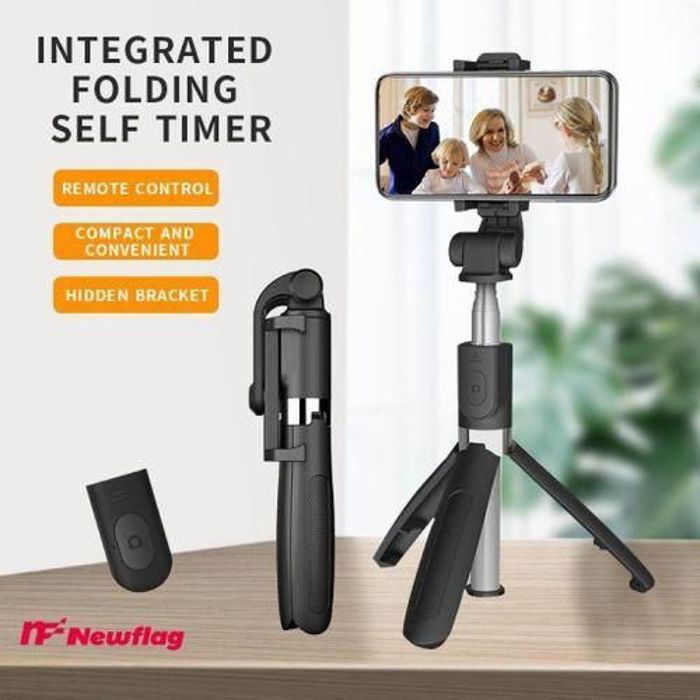 Selfie Stick et Trépied sans fil - Non spécifié - Télécommande Android/iOS - 120mAh - Compatible 4-6,5 pouces