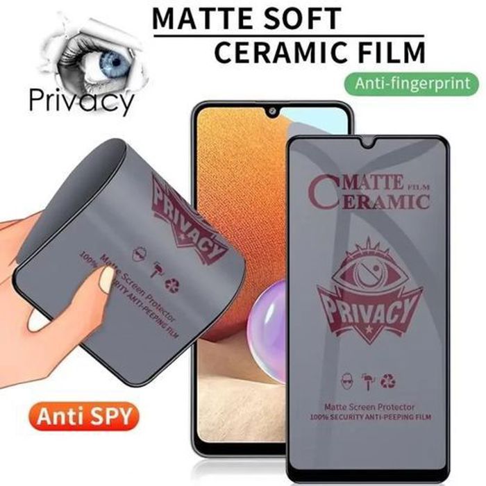 Protecteur d'écran - Samsung - S22 Ultra - Fumé matte - Céramique - Super dureté 9H