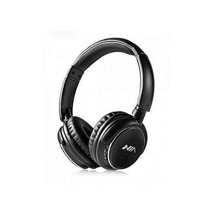 Casque Bluetooth - Nia - Q1 - Microphone - Radio FM - Support Micro SD/Aux - Noir