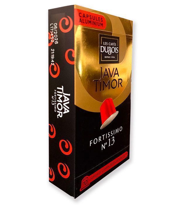 Capsules JAVA TIMOR FORTISSIMO N°13- Boite de 10