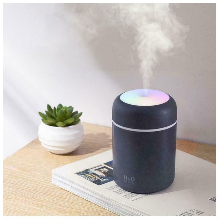 Humidificateur d'Air Atomiseur de Voiture ,Diffuseur Huiles Essentielles LED RGB