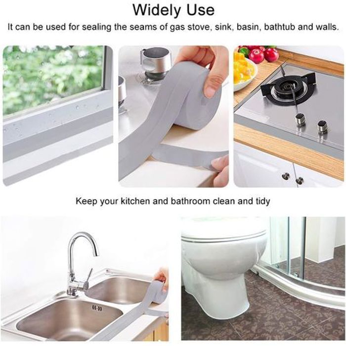 Bande de calfeutrage d'étanchéité auto-adhésif pour Cuisine Salle de bain.