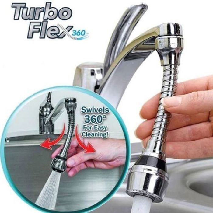 Tuyau flexible ALPHASTORE Turbo Flex 360° – Rotation à 360° - Durable - Accessoire de cuisine