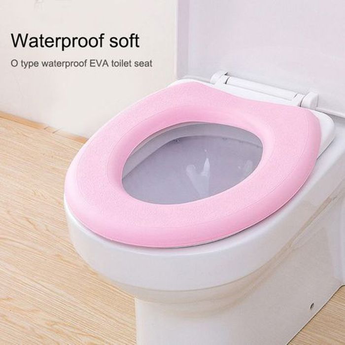 Housse Siège de toilette confortable en silicone contre le froid ;.