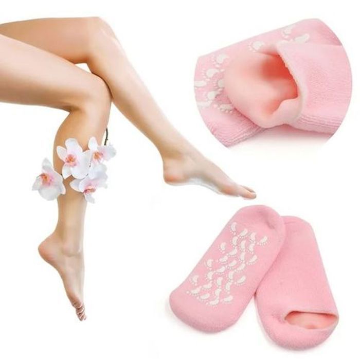 Chaussettes en silicone - Non spécifié - Réutilisables - Gel SPA hydratant - Blanchissant - Velours lisse