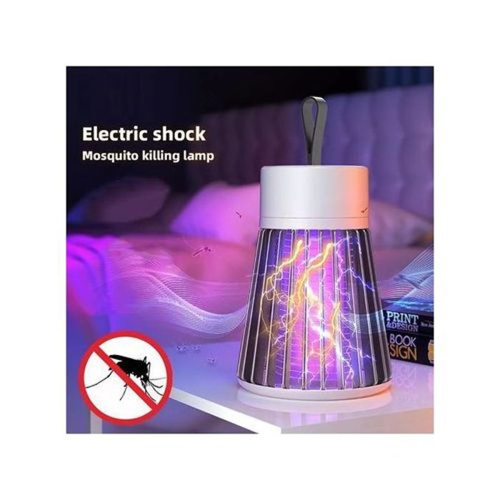 Lampe Anti-Moustiques Rechargeable 360° – Silencieuse – Sûre pour Enfants – Faible Bruit – Multicolor