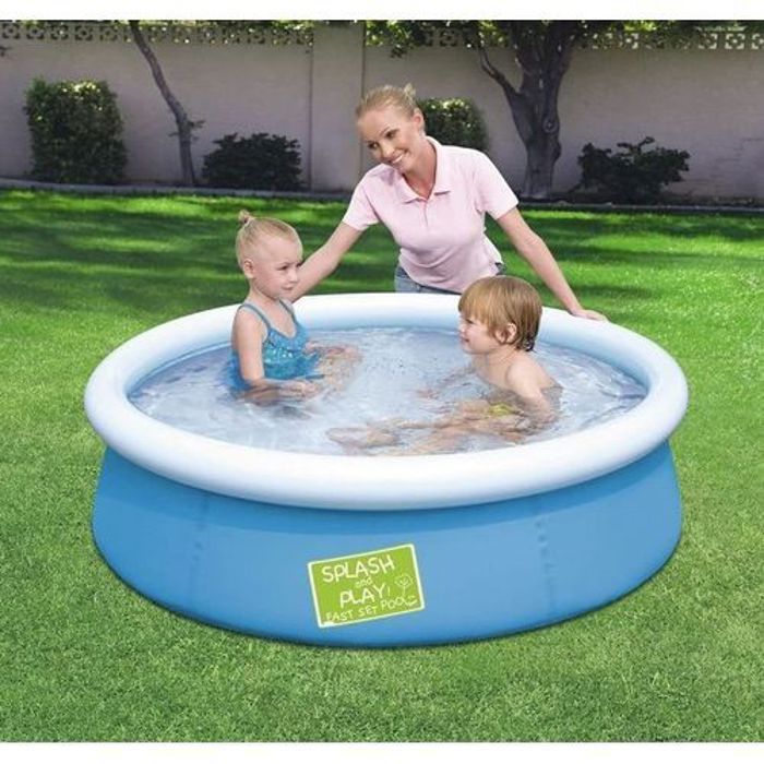 Piscine gonflable - Bestway - Pataugeoire ronde - Diamètre 1,52 m - Hauteur 38 cm - PVC résistant