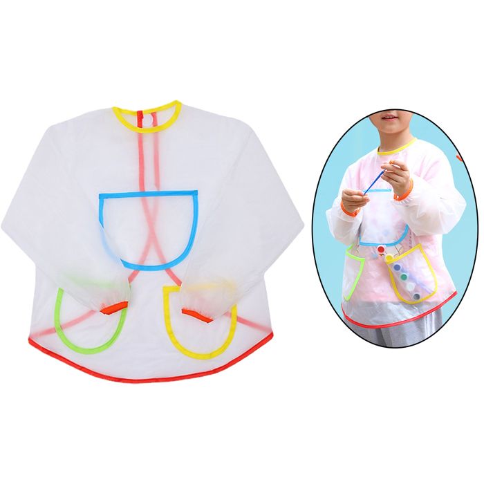 Tablier de peinture imperméable à manches longues pour enfants Kids Creative.
