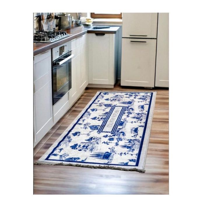 Eazy mama tapis cuisine Bleu 80x200