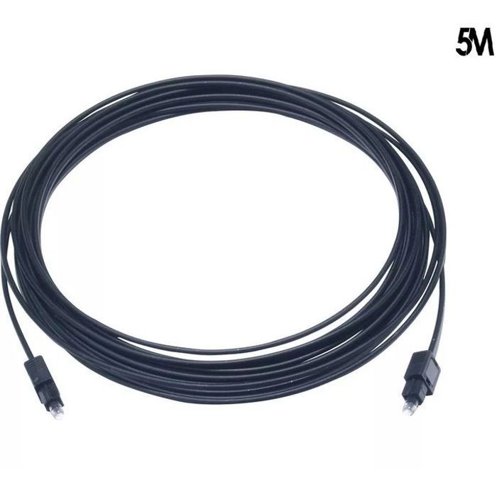 Cable 5M audio optique numérique SPDIF Toslink 5 m 2-4000