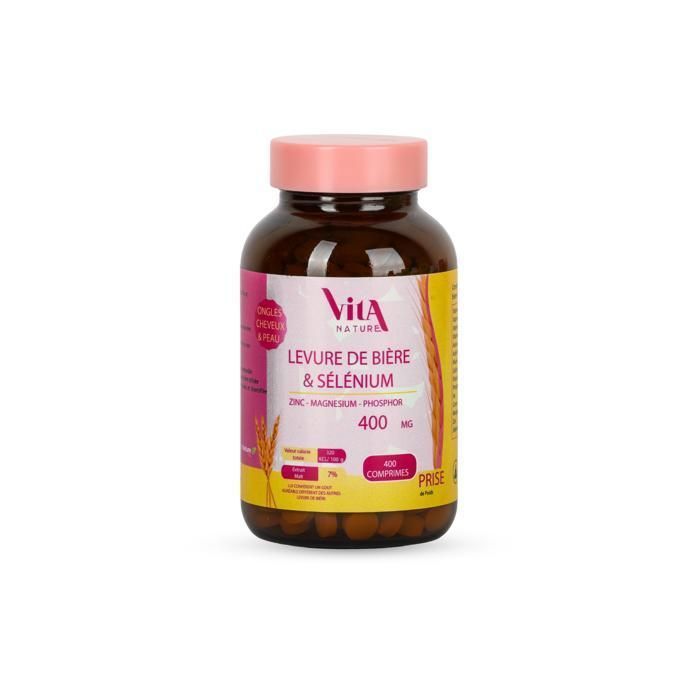 Levure de bière & Sélénium 400mg Vita Nature 400 Comprimés
