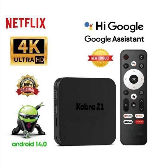 Kobra Z1 – Box TV Android 14 | 4K Ultra HD | Wi-Fi 5GHz
