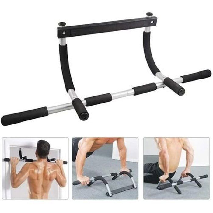 Barre Fixe de fitness - Multi-Usage - Noir - Entraînement à la Maison - Pour Tout le Corps
