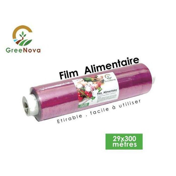 Greenovar Film Alimentaire 29cm x 300 métres  E t i r a b l e   ,   f a c i l e   à   u t i l i s e r