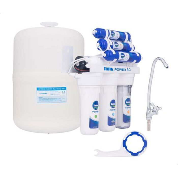 Filtre à Eau Osmose Inverse 7 Étapes – Tank Power Plus | Eau Pure et Minéralisée à Domicile