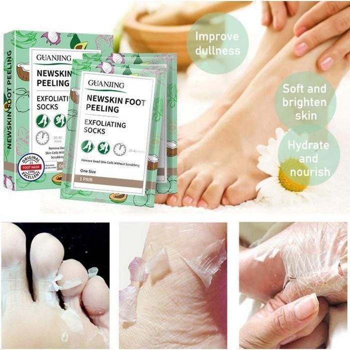 Masque Pieds - GUANJING - Très Hydratant - Nettoyant - Exfoliant