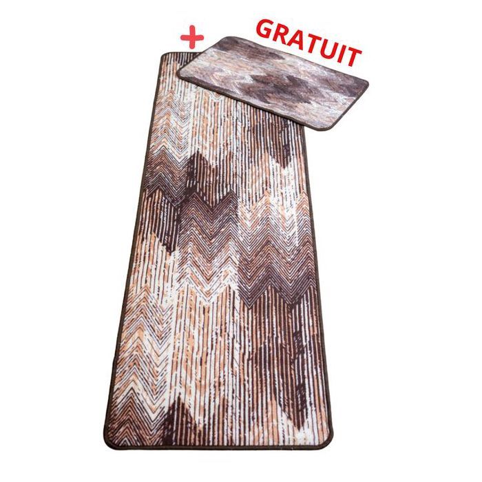 Set de tapis cuisine + tapis( 40x70) gratuit multicouleur