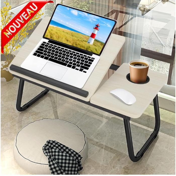 Support d'ordinateur portable Table de lit Support PC