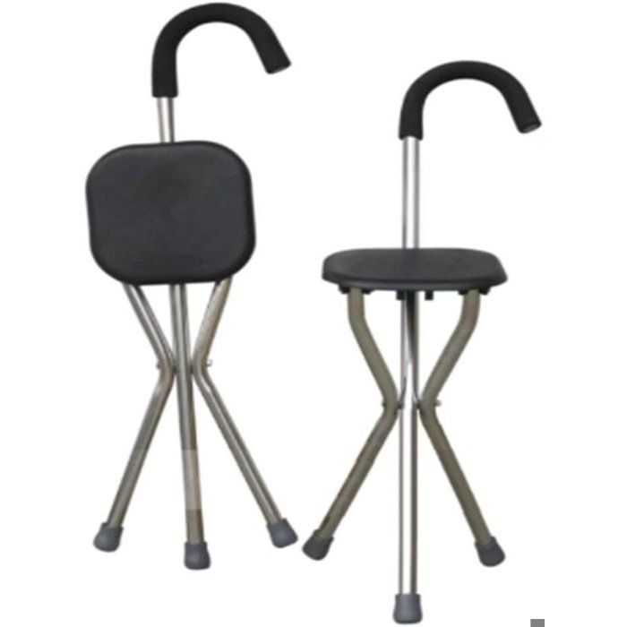 Canne de marche, à siège Pliant, bâton de Marche et Chaise trépied réglable