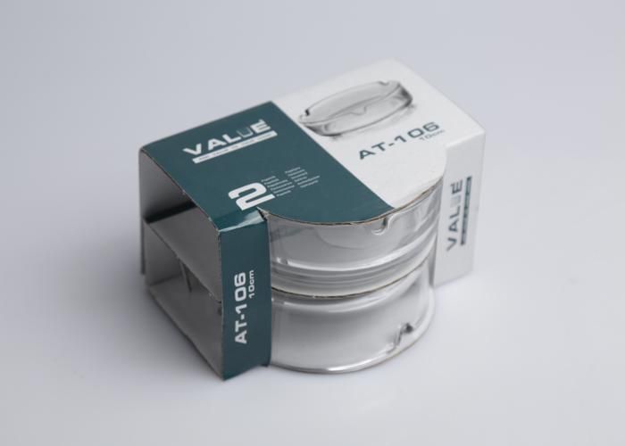 Lot de 2 cendriers en verre transparent 140 ml AT-106