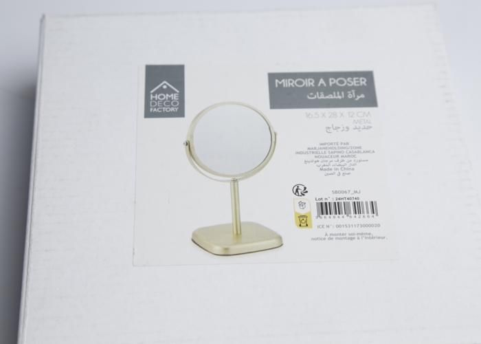 Miroir à poser - HOME DECO FACTORY - M12 SB0067 - Rond - Verre - Élégance Chic
