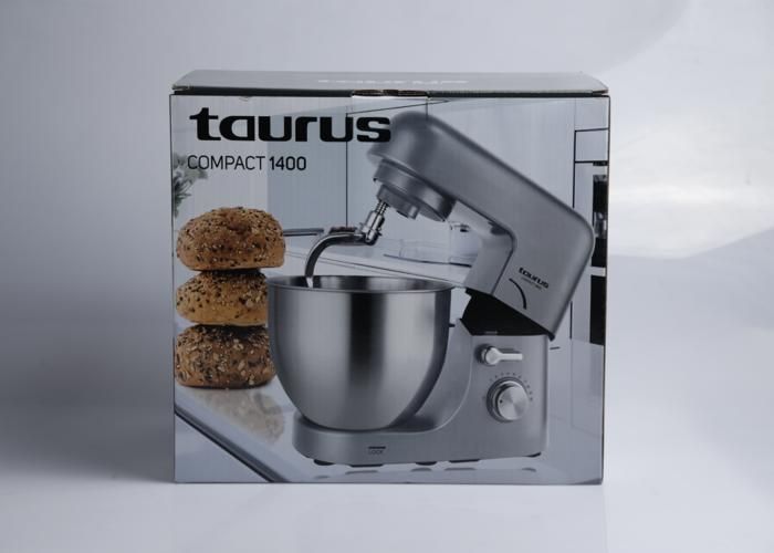  Taurus - Robot pétrin multifonction Compact 1400w Bol 5 L inox 