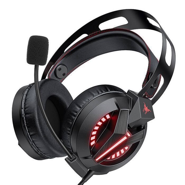 Combatwing Casque Gamer Headset Gaming M180 Pro Gaming Headset Over Ear Stereo Bass Gaming Headphone with Noise Isolation Microphone