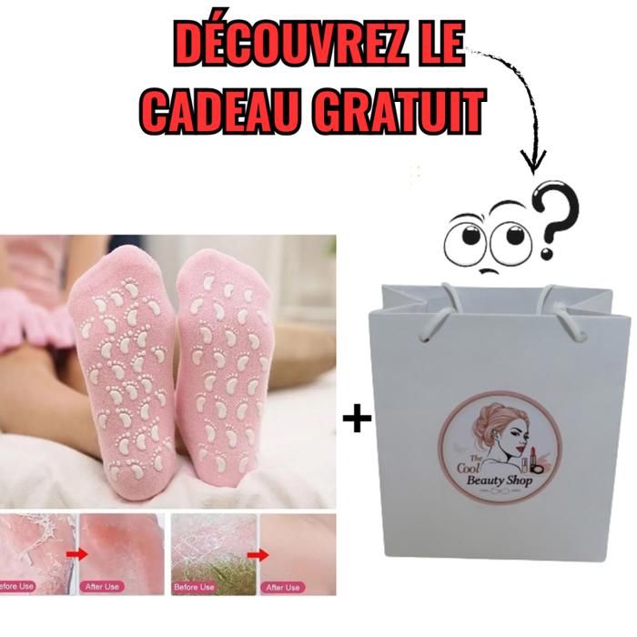 Chaussettes en gel - GENERIC - Hydratantes - Exfoliantes - Soin pieds secs - Multicolores