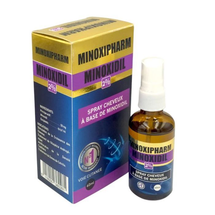 SPRAY Minoxipharm 2% – Traitement contre la chute de cheveux
