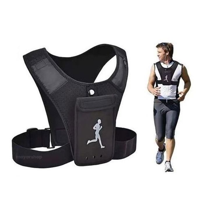 Gilet de course - Non spécifié - Non spécifié - Support téléphone - Poches supplémentaires - Léger et ajustable