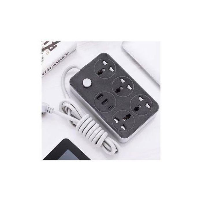 rallonge multiprise plus 2 USB, 1 type-c et 4 prises pour tous les Téléphones et Tablettes